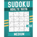 Medium Sudoku Books for Adults 16 x 16: 250 Puzzles with Solutions Large print.