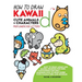 How to Draw Kawaii Cute Animals + Characters from Lowercase Letters: Easy to Draw Anime and Manga Drawing for Kids: Cartooning for Kids + Learning How