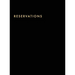 Reservations Book: Hardcover Restaurant Reservations, Double Page per Day for Lunch and Dinner, 8.5x11", Black