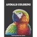 Animal Coloring Book For Adults: Stress relieving animals coloring book - Relaxation therapy -