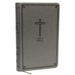 NKJV, Deluxe Gift Bible, Imitation Leather, Gray, Red Letter Edition