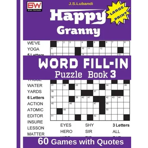 Happy Granny WORD FILL-IN Puzzle Book 3