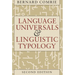 Language Universals and Linguistic Typology: Syntax and Morphology