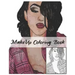 MakeUp Coloring Book: Makeup Face Charts 100 Pages " 8 x 10" 50 Beautiful women faces to Coloring for make up lovers