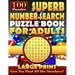 Superb Number Search Puzzle Book for Adults: Large print.: Number Word Search Puzzles for Adults and Seniors.