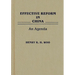 Effective Reform in China: An Agenda