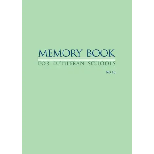 Memory Book For Lutheran Schools