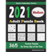 2021 Adult Puzzle Book: 365 Medium Variety Puzzles for Every Day of the Year: 12 Puzzle Types (Sudoku, Fillomino, Battleships, Calcudoku, Bina