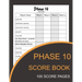 Phase 10 Score Book: Phase Ten Card Game Record Keeper Book and Writing Note to Record Your Scores Playing Phase 10