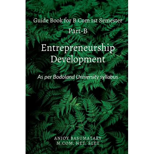 Gudie Book for B.Com 1st Semester Entrepreneurship Development