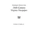 Genealogical Abstracts from 18th-Century Virginia Newspapers