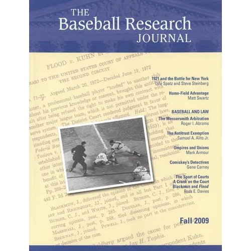 The Baseball Research Journal (Brj), Volume 38 #2