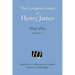 The Complete Letters of Henry James, 1855-1872: Volume 1