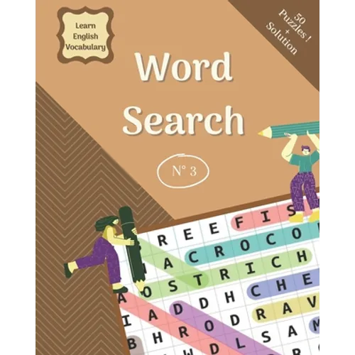 Word Search Puzzles: 100 Page, 8×10