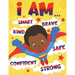 I Am: Empowering African American Coloring Book for Boys with Positive Affirmations for Little Black & Brown Boys with Natural Curly Hair