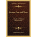 Persons One And Three: A Study In Multiple Personalities
