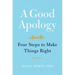 A Good Apology: Four Steps to Make Things Right
