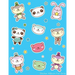 Sticker Album For Girls: 100 Plus Pages For PERMANENT Sticker Collection, Activity Book For Girls, Blue - 8.5 by 11