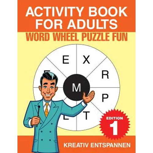 Activity Book for Adults - Word Wheel Puzzle Fun Edition 1