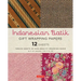 Indonesian Batik Gift Wrapping Papers - 12 Sheets: 18 X 24 Inch (45 X 61 CM) Wrapping Paper
