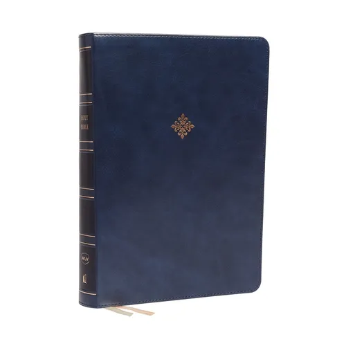 Nkjv, Reference Bible, Super Giant Print, Leathersoft, Blue, Red Letter Edition, Comfort Print: Holy Bible, New King James Version