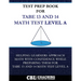 Test Prep Book For TABE 13 and 14 Math Test Level A