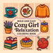 Bold & Easy Cozy Girl Relaxation Coloring Book: Satisfying & Comfy Stress Relief Coloring-Perfect Cozy Girl Gift!