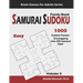 Samurai Sudoku Puzzle Book: 1000 Easy Sudoku Puzzles Overlapping into 200 Samurai Style