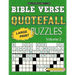 Bible Verse Quotefall Puzzles Vol.2: 60 New large print Bible verse drop quote or Fallen Phrase puzzles