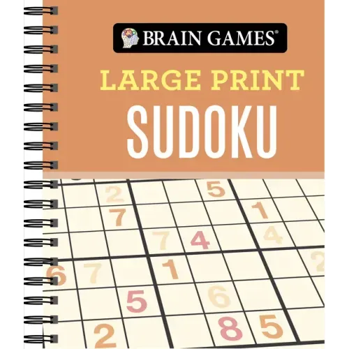 Brain Games - Large Print Sudoku (Orange)