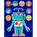Robots Sticker Album 2 For Boys: 100 Plus Pages For PERMANENT Sticker Collection, Activity Book For Boys - 8.5 by 11