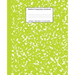 Marbled Composition Notebook: Green Marble Wide Ruled Paper Subject Book