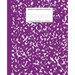 Marbled Composition Notebook: Purple Marble Wide Ruled Paper Subject Book