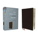 NIV, Thinline Bible, Giant Print, Bonded Leather, Black, Red Letter Edition