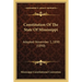 Constitution Of The State Of Mississippi: Adopted November 1, 1890 (1890)