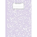 Marble Notebook A4: Lilac Purple College Ruled Journal
