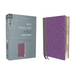 NIV, Thinline Bible, Giant Print, Imitation Leather, Gray/Purple, Red Letter Edition