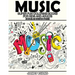 Music: Super Fun Coloring Books for Kids and Adults (Bonus: 20 Sketch Pages)