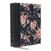 NKJV, Journal the Word Bible, Cloth Over Board, Gray Floral, Red Letter Edition, Comfort Print: Reflect, Journal, or Create Art Next to Your Favorite