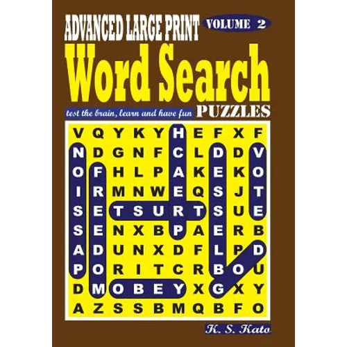 ADVANCED LARGE PRINT Word Search Puzzles, Vol. 2