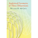 Analytical Geometry of Three Dimensions
