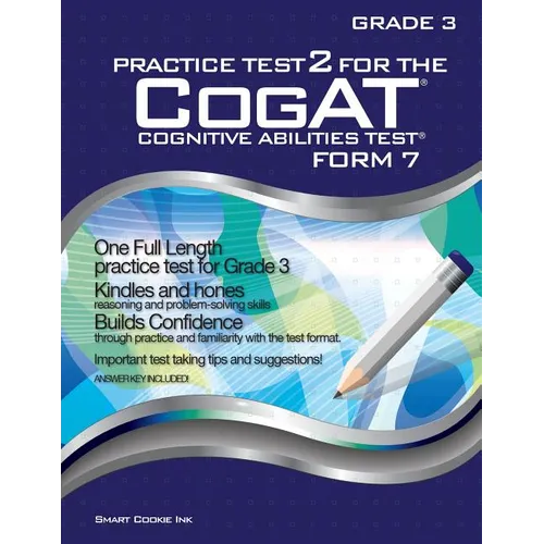 Practice Test 2 for the CogAT - Form 7 - Grade 3 (Level 9): CogAT - GRADE 3: CogAT - Grade 3
