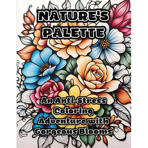 Nature's Palette: An Anti-Stress Coloring Adventure with Gorgeous Blooms