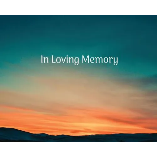 Condolence book for funeral landscape (Hardcover): Memory book, comments book, condolence book for funeral, remembrance, celebration of life, in lovin