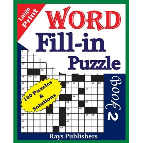 Large Print Word Fill-in Puzzle book 2