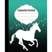 Composition Notebook: Stars and Unicorn Composition Notebook Wide Ruled 7.5 x 9.25 in, 100 pages book for kids, teens, school, students and teachers