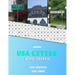 USA Cities word search for Seniors: A big educational word find book of United States / American Towns and cities for the elderly Hunt while learning