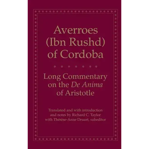 Long Commentary on the de Anima of Aristotle