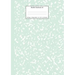 Marble Notebook A4: Mint Green College Ruled Journal