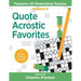 Quote Acrostic Favorites: Features 50 Rewarding Puzzles